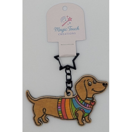 Dachshund Keyring
