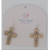 He Is Risen Cross Earrings