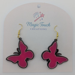 Pink Butterfly Earrings | Cute & Elegant Jewellery