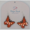 Light Stained Butterfly Earrings | Elegant & Delicate Jewelry
