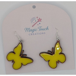 Light Stained Butterfly Earrings | Elegant & Delicate Jewelry