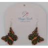 Light Stained Butterfly Earrings | Elegant & Delicate Jewelry