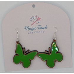 Light Stained Butterfly Earrings | Elegant & Delicate Jewelry