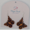 Light Stained Butterfly Earrings | Elegant & Delicate Jewelry