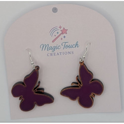Light Stained Butterfly Earrings | Elegant & Delicate Jewelry