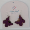 Light Stained Butterfly Earrings | Elegant & Delicate Jewelry