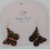 Light Stained Butterfly Earrings | Elegant & Delicate Jewelry