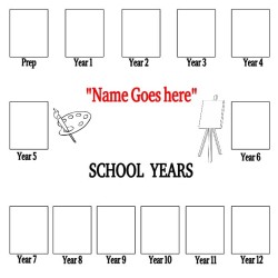 Personalised School Years Picture Frame | Prep to Year 12 Keepsake