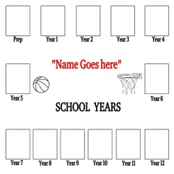 Personalised School Years Picture Frame | Prep to Year 12 Keepsake