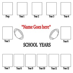Personalised School Years Picture Frame | Prep to Year 12 Keepsake