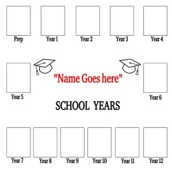 Personalised School Years Picture Frame | Prep to Year 12 Keepsake