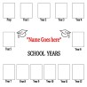 Personalised School Years Picture Frame | Prep to Year 12 Keepsake