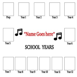 Personalised School Years Picture Frame | Prep to Year 12 Keepsake