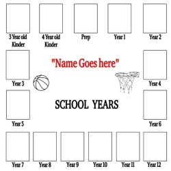 Personalised School Years Picture Frame | Prep to Year 12 Keepsake
