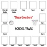 Personalised School Years Picture Frame | Prep to Year 12 Keepsake