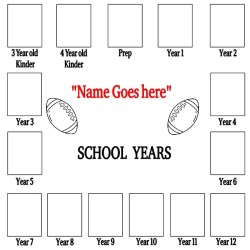 Personalised School Years Picture Frame | Magic Touch Creations