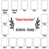 Personalised School Years Picture Frame | Prep to Year 12 Keepsake