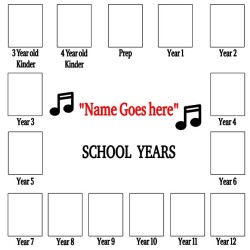 Personalised School Years Picture Frame | Magic Touch Creations