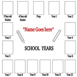 Personalised School Years Picture Frame | Magic Touch Creations