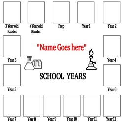 Personalised School Years Picture Frame | Magic Touch Creations