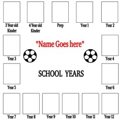 Personalised School Years Picture Frame | Magic Touch Creations