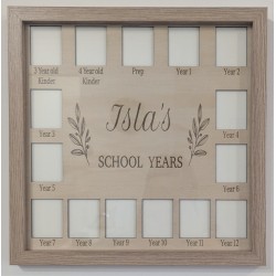 Personalised School Years Picture Frame | Prep to Year 12 Keepsake