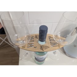 WINE NOT? Wooden Wine Glass Holder | Magic Touch